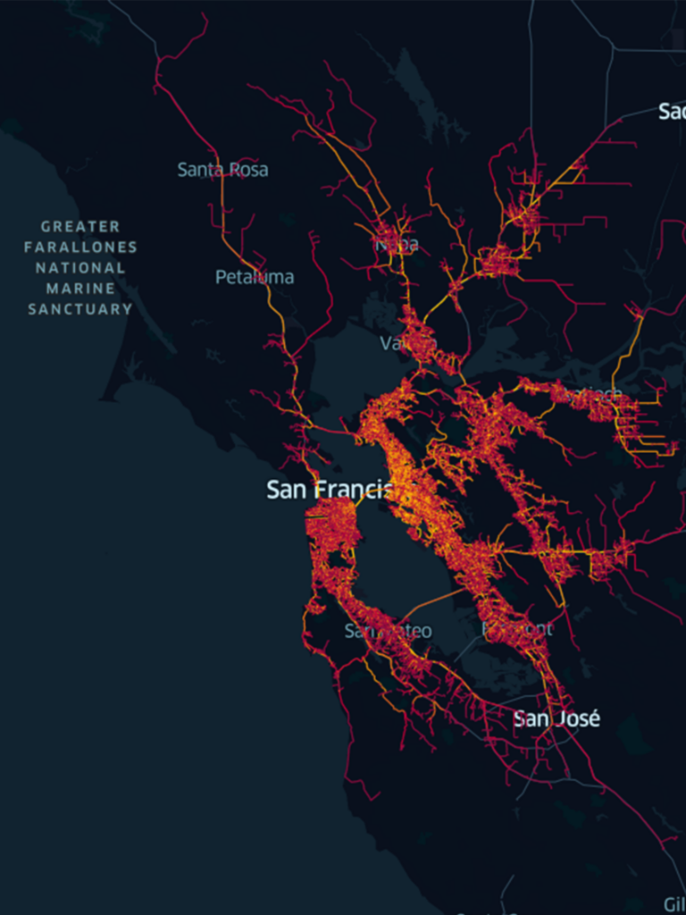 bay bridge bridge use pattern east to west